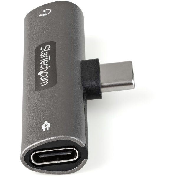 StarTech.com USB-C Audio & Oplaadadapter - USB-C Audio Adapter met 3.5mm TRRS Koptelefoon/Headset Jack en 60W USB Type-C Power D - Afbeelding 4