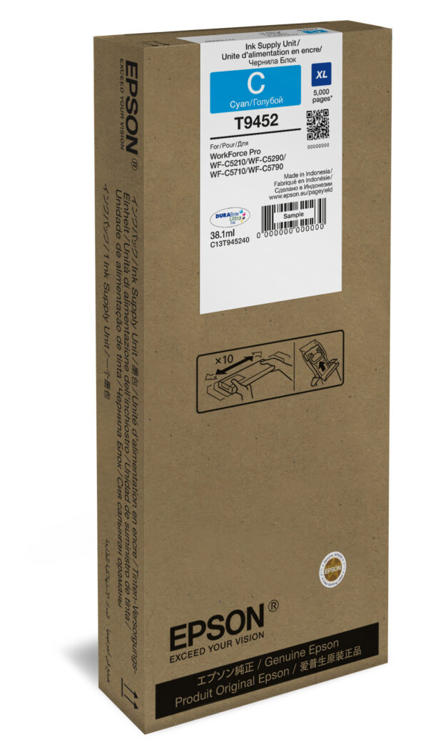 Epson WF-C5xxx Series Ink Cartridge XL Cyan - Afbeelding 3
