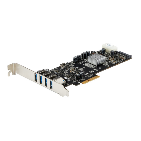 StarTech.com 4-poorts PCI Express (PCIe) SuperSpeed USB 3.0 kaartadapter met 4 speciale 5 Gbps kanalen UASP SATA/LP4-voeding - Afbeelding 11