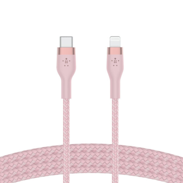 Belkin Cbl S tress USB-C LTG 3M ros Roze - Afbeelding 3