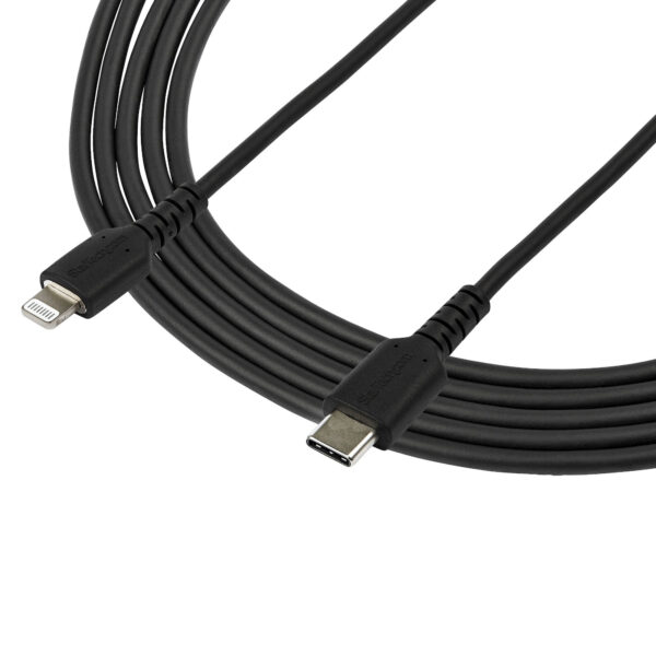 StarTech.com Premium USB-C naar Lightning Kabel 2m Zwart - USB Type C naar Lightning Charge & Sync Oplaadkabel - Verstevigd met - Afbeelding 4