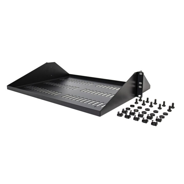 StarTech.com 2U Rack Shelf - Universele Geventileerde 19 inch Server Rack Plank/Lade voor AV/Data/Netwerk Apparatuur – Cantileve - Afbeelding 5