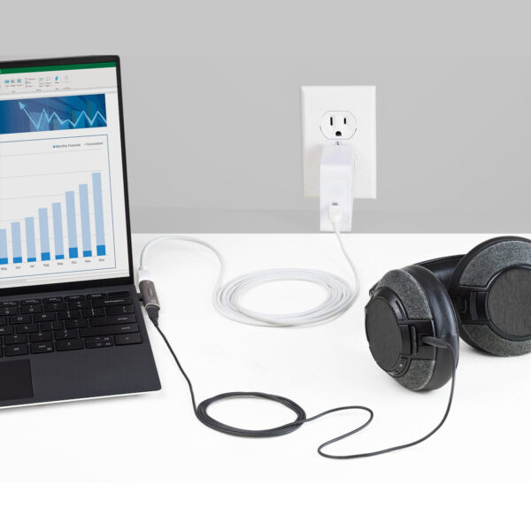 StarTech.com USB-C Audio & Oplaadadapter - USB-C Audio Adapter met USB-C Koptelefoon/Headset Poort en 60W USB Type-C Power Deliv - Afbeelding 5