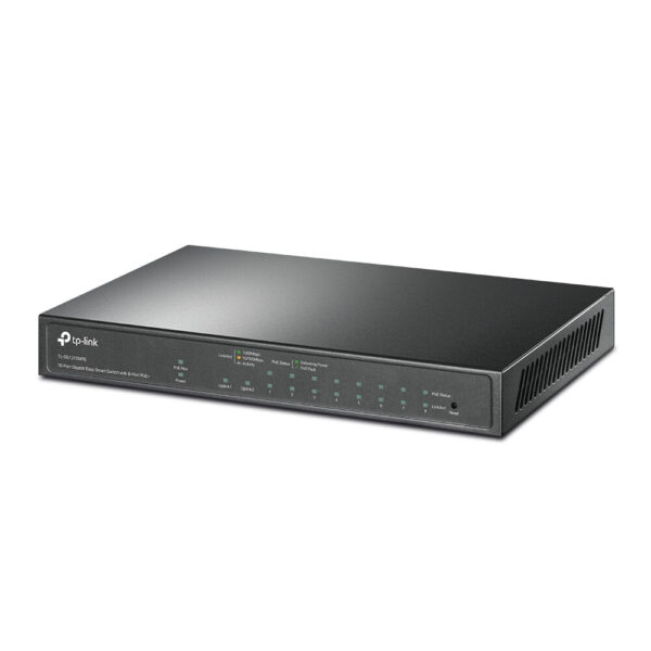 TP-Link TL-SG1210MPE netwerk-switch Managed L2 Gigabit Ethernet (10/100/1000) Power over Ethernet (PoE) Zwart - Afbeelding 2