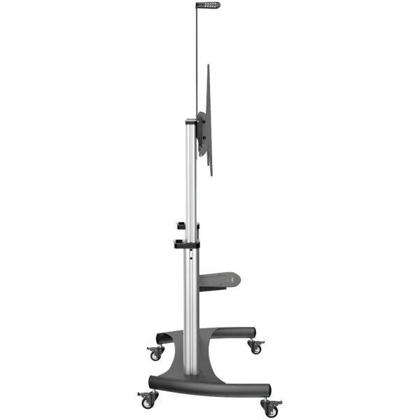StarTech.com Verrijdbare TV Standaard - Stevige TV Vloerstandaard voor 60-100" Scherm (100kg) - In Hoogte te Verstellen Verrijdb - Afbeelding 5