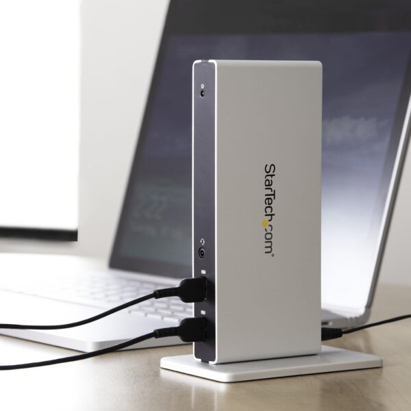 StarTech.com Dual-monitor USB 3.0 docking station met DVI en verticale standaard - Afbeelding 3
