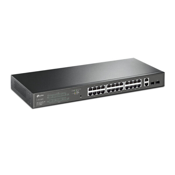 TP-Link TL-SG1428PE netwerk-switch Managed L2 Gigabit Ethernet (10/100/1000) Power over Ethernet (PoE) 1U Zwart - Afbeelding 2