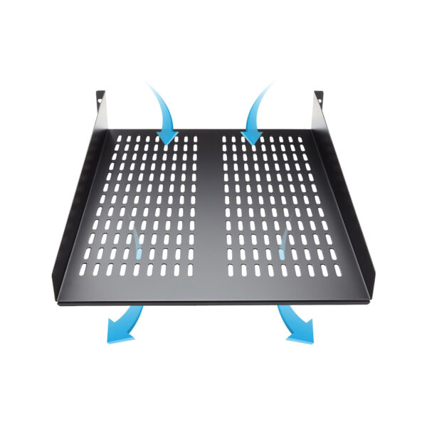 StarTech.com 2U Server Rack Schap - Universele Geventileerde Rack Mount Cantilever Shelf voor 19" Netwerk Kast & Apparatuur - He - Afbeelding 3