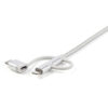 StarTech.com USB oplaadkabel USB naar Lightning / USB-C / Micro-B gevlochten 1 m - Afbeelding 7