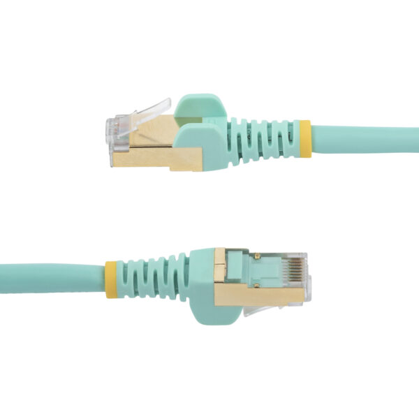 StarTech.com 1m aqua Cat6a Ethernet netwerkkabel shielded (STP) Cat6a patchkabel Cat 6a - Afbeelding 3