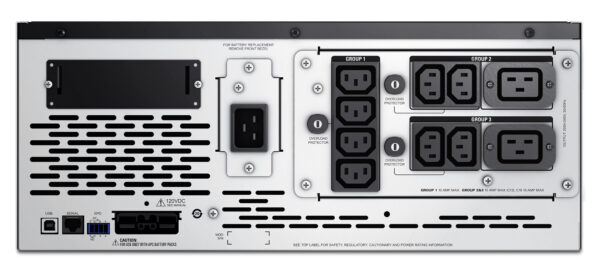APC Smart-UPS X SMX2200HV - 2200VA, 8x C13, 2x C19 uitgang, USB, uitbreidbare runtime, short depth - Afbeelding 5