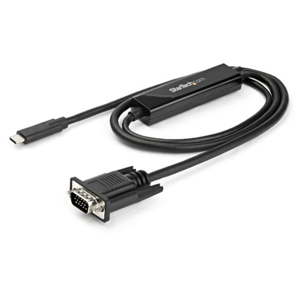 StarTech.com 1m USB C naar VGA Kabel, 1920x1200/1080p USB Type C naar VGA Video Active Adapter Kabel, Thunderbolt 3 Compatibel, - Afbeelding 7