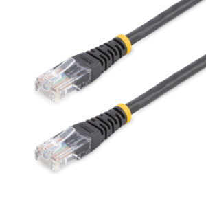 StarTech.com 15 m Cat5e Gegoten RJ45 UTP Netwerkkabel Zwart