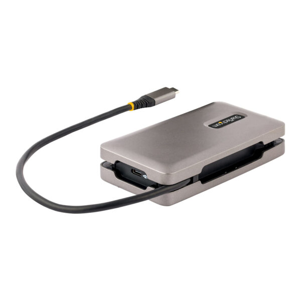 StarTech.com USB-C Multiport Adapter, 4K 60Hz HDMI 2.0b, HDR, USB 3.2 Gen 2 10Gbps Hub (2xUSB-C, 1xUSB-A), 100W PD Pass-Through, - Afbeelding 2