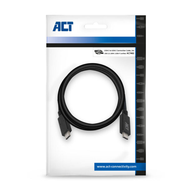ACT USB 3.0 kabel, USB-C, USB-IF gecertificeerd, 2 meter - Afbeelding 4
