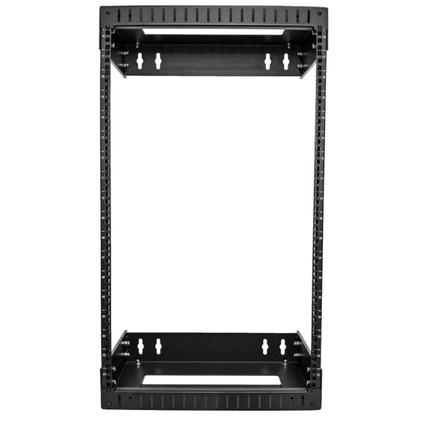 StarTech.com 2 Post 18U Heavy-Duty Wandmonteerbare Server Rack, 19" Open Frame Netwerk Rack met Verstelbare Diepte, Data Rack vo - Afbeelding 3