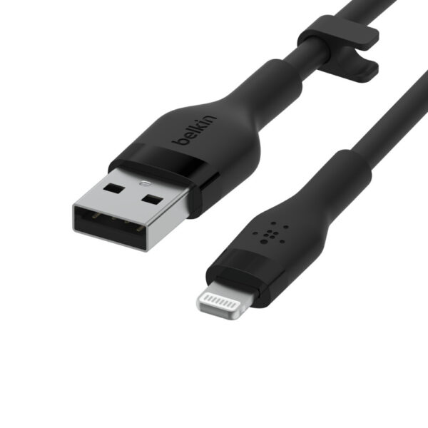 Belkin Cbl Silicqe USB-A LTG 2M noir Zwart - Afbeelding 5