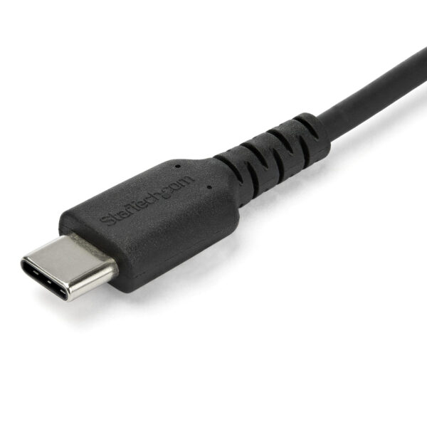 StarTech.com 1m USB A naar USB-C Oplaadkabel, Duurzame USB 2.0 Fast Charge & Sync USB A naar USB C Data Kabel, Rugged Aramide Ve - Afbeelding 2