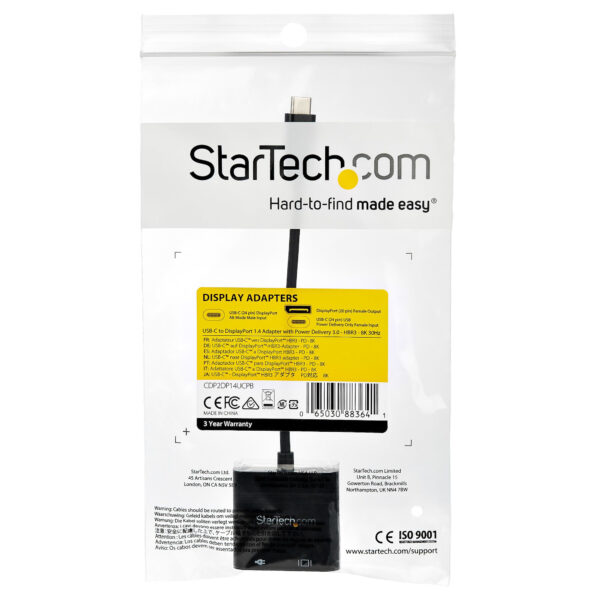 StarTech.com USB-C naar DisplayPort adapter met Power Delivery - 8K 30Hz - Afbeelding 5