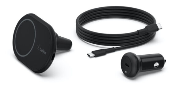Belkin WIC004BTBK oplader voor mobiele apparatuur Smartphone Zwart USB Draadloos opladen Auto - Afbeelding 2