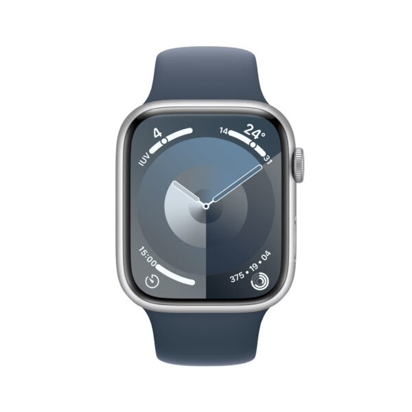 Apple Watch Series 9 45 mm Digitaal 396 x 484 Pixels Touchscreen 4G Zilver Wifi GPS - Afbeelding 2