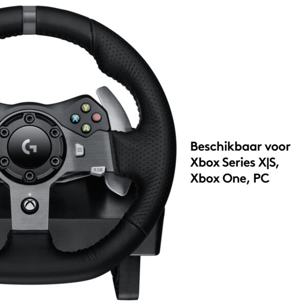 Logitech G G920 Driving Force Zwart USB 2.0 Stuurwiel + pedalen Analoog/digitaal PC, Xbox One, Xbox Series S, Xbox Series X - Afbeelding 7