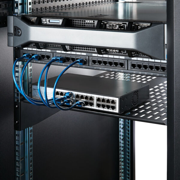 StarTech.com 2U Server Rack Schap - Universele Geventileerde Rack Mount Cantilever Shelf voor 19" Netwerk Kast & Apparatuur - He - Afbeelding 2