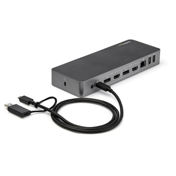 StarTech.com Universele Laptop Docking Station, Hybrid USB-C & USB-A Dock, Dual 4K DP & HDMI, 60W PD, Mac / Windows / Chrome OS, - Afbeelding 8