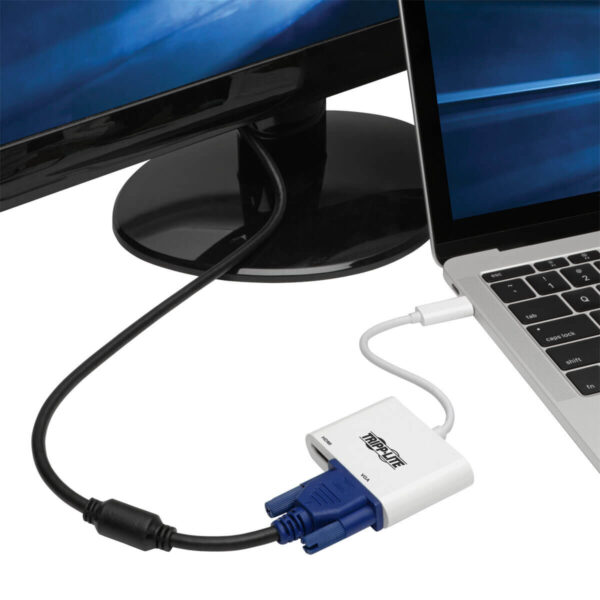 Tripp Lite U444-06N-HV4K video kabel adapter 0,1524 m USB Type-C HDMI + VGA (D-Sub) Wit - Afbeelding 2