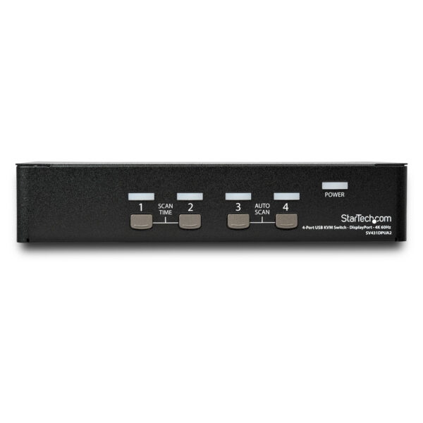 StarTech.com 4 Port DisplayPort KVM Switch, 4K 60Hz, Single Display, Dual Port UHD DP 1.2 USB KVM Switch met Geïntegreerde USB 2 - Afbeelding 4