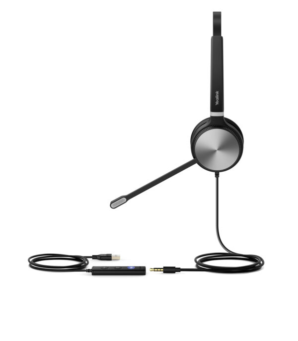 Yealink UH36 Mono Teams Headset Bedraad Hoofdband Kantoor/callcenter USB Type-A Zwart, Zilver - Afbeelding 2