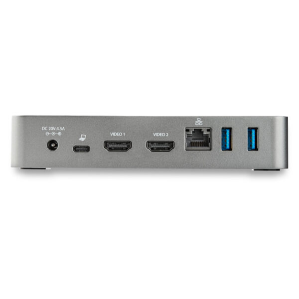 StarTech.com USB-C Dock - Dual Monitor 1080p HDMI Laptop Docking Station - 65W Power Delivery - 1x USB-C, 3x USB-A, Ethernet - D - Afbeelding 4