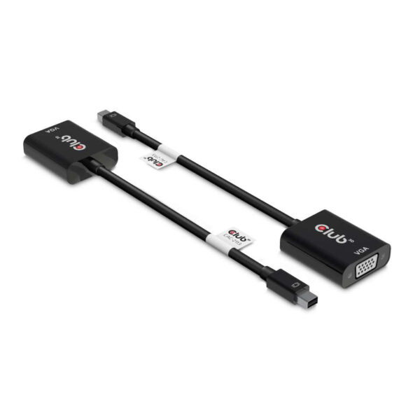 CLUB3D MiniDisplayPort™ to VGA Black Active Adapter M/F - Afbeelding 2