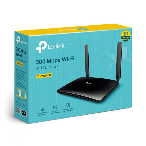 TP-Link TL-MR6400 draadloze router Fast Ethernet Single-band (2.4 GHz) 4G Zwart - Afbeelding 4