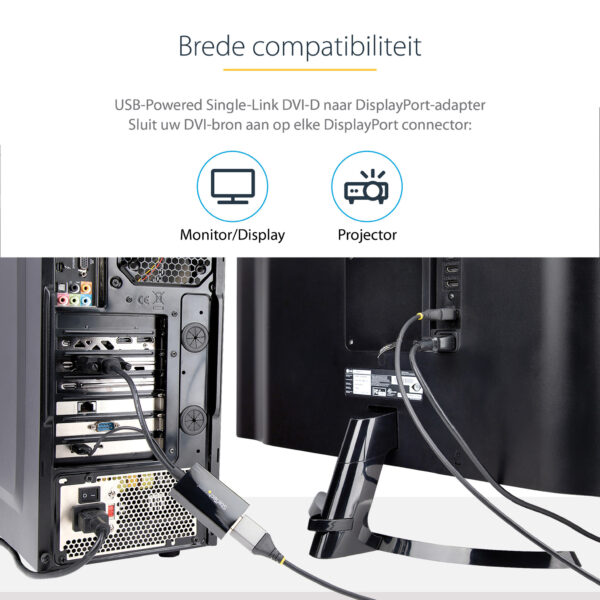 StarTech.com DVI naar DisplayPort adapter met USB Power 1920 x 1200 - Afbeelding 6