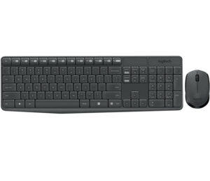 Logitech MK235 toetsenbord Inclusief muis Universeel RF Draadloos Bulgaars Grijs