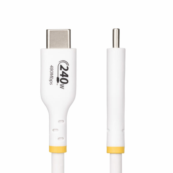 StarTech.com 3m USB-C Laadkabel, Wit, USB-IF Gecertificeerde USB Kabel, 240W PD EPR, USB 2.0 Type-C Laptop Laadkabel, USB-C Data - Afbeelding 2