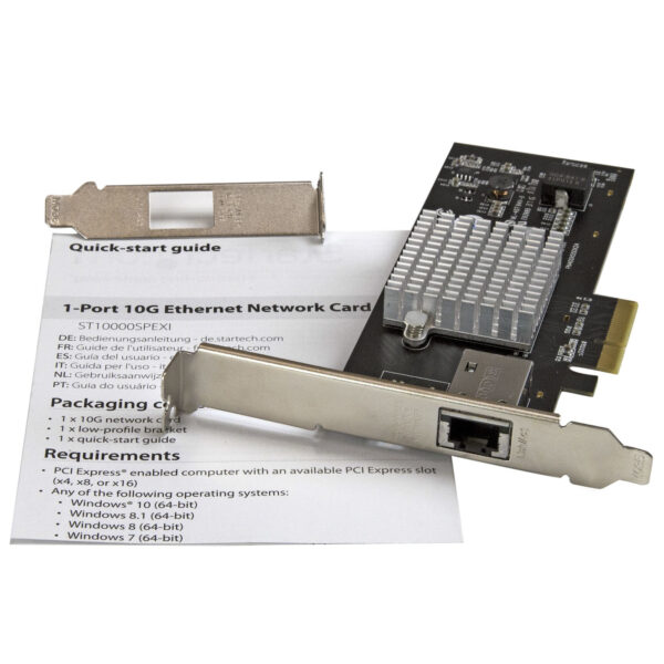 StarTech.com 1 poorts 10G Ethernet Netwerkkaart PCI Express Intel X550-AT Chip - Afbeelding 3