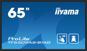 iiyama TF6539AS-B1AG beeldkrant Digitale signage flatscreen 163,8 cm (64.5") LED 500 cd/m² 4K Ultra HD Zwart Touchscreen Type pr