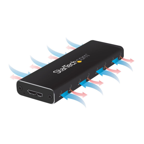 StarTech.com M.2 SSD Behuizing voor M.2 SATA SSDs - USB 3.0 (5Gbps) met UASP - Externe M.2 SSD Behuizing - Aluminum - Afbeelding 13