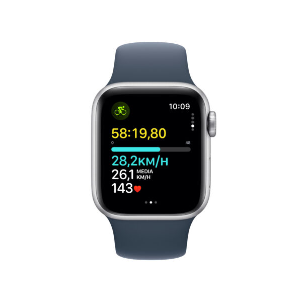 Apple Watch SE OLED 40 mm Digitaal 324 x 394 Pixels Touchscreen 4G Zilver Wifi GPS - Afbeelding 3