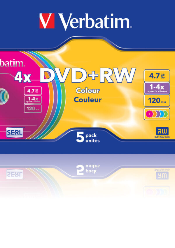 Verbatim DVD+RW Colours 4,7 GB 5 stuk(s) - Afbeelding 6