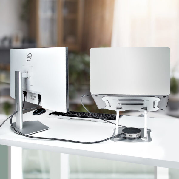 StarTech.com Verstelbare Laptopstandaard voor Bureau, Ergonomische Laptop Steun met Verstelbare Hoogte, Aluminium, 10kg Draagver - Afbeelding 11