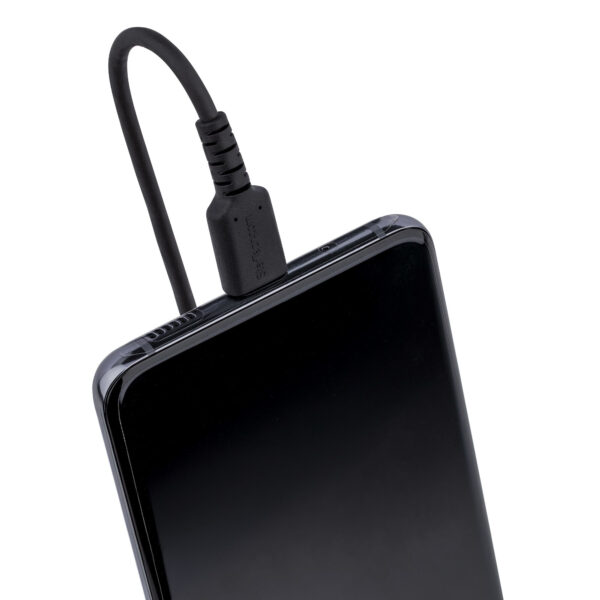 StarTech.com 50cm USB A naar C Laadkabel, Zwart, Robuuste Fast Charge & Sync Spiraalkabel, Hoogwaardige USB 2.0 A naar USB Type- - Afbeelding 5