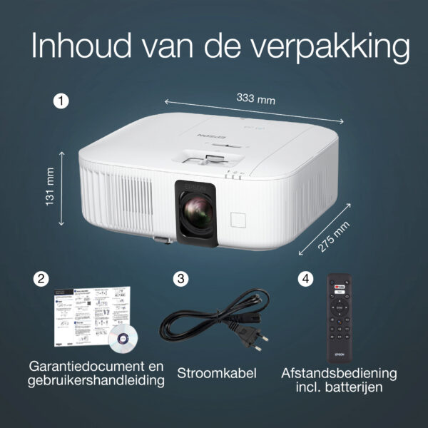 Epson EH-TW6250 4K PRO-UHD smart laserprojector, 2800 lumen, scherm van maximaal 500 inch - Afbeelding 9