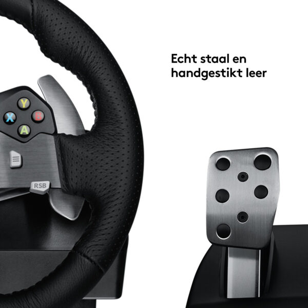 Logitech G G920 Driving Force Zwart USB 2.0 Stuurwiel + pedalen Analoog/digitaal PC, Xbox One, Xbox Series S, Xbox Series X - Afbeelding 12