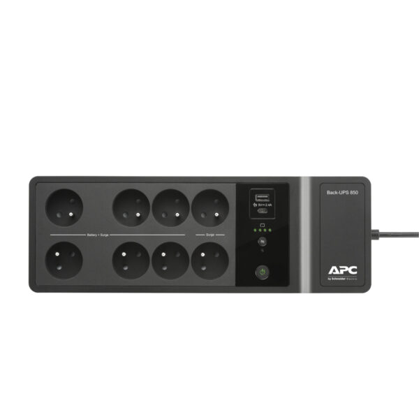 APC Back-UPS BE850G2-FR - Noodstroomvoeding 8x penaarde(België), 850VA, 2 USB opladers, 1 USB datapoort - Afbeelding 4