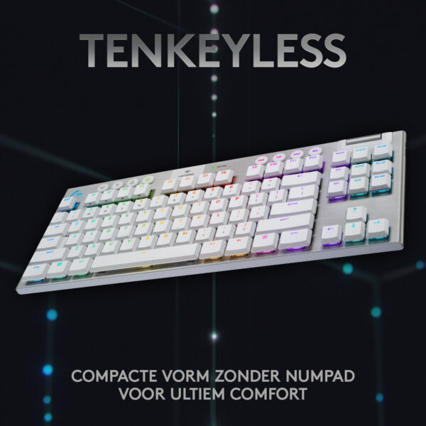 Logitech G 920-009664 toetsenbord Gamen RF-draadloos + Bluetooth QWERTY Engels Wit - Afbeelding 6