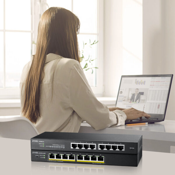 Zyxel GS1915-8 Managed L2 Gigabit Ethernet (10/100/1000) Zwart - Afbeelding 8