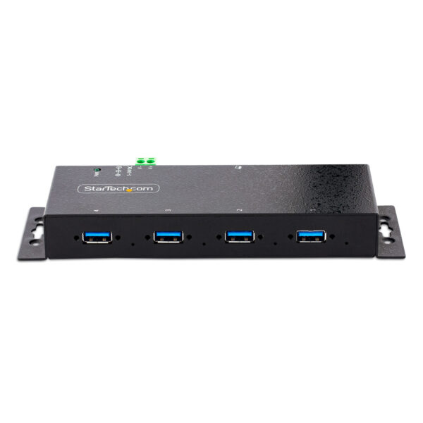 StarTech.com 4-Port Industrial USB 3.0 Hub, 5Gbps, Rugged USB Hub met ESD en Overspanningsbeveiliging, DIN/Wand/Bureau Monteerba - Afbeelding 3